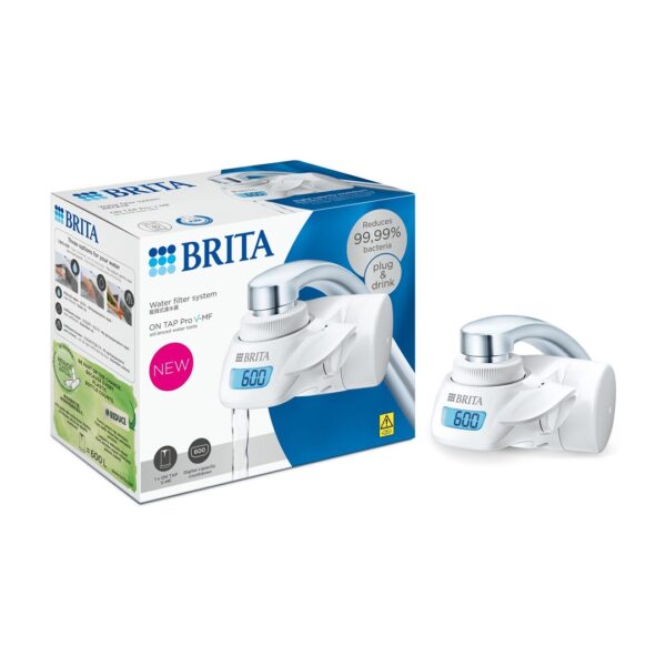 Brita On Tap New Φίλτρο Νερού Βρύσης Λευκό Κοκκώδης Ενεργός Άνθρακας / Μεμβράνες Κοίλων Ινών 1 μm