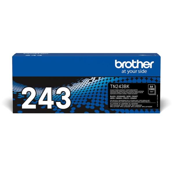 Brother TN-243BK Γνήσιο Toner Laser Εκτυπωτή Μαύρο 1000 Σελίδων (TN-243BK)