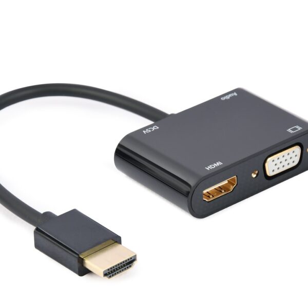 Cablexpert HDMI male σε HDMI / VGA female 1τμχ (A-HDMIM-HDMIFVGAF-01)