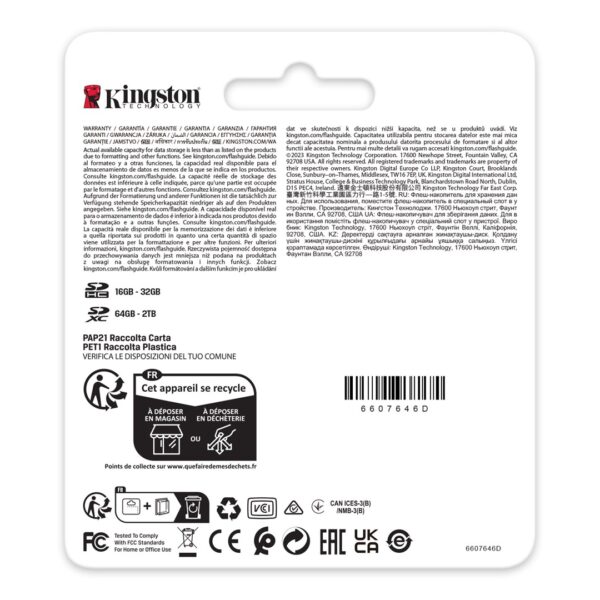 Kingston Technology 128GB Canvas React Plus SDXC UHS-II 280R/100W U3 V60 for Full HD/4K