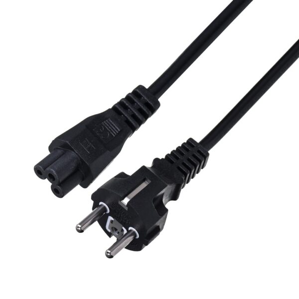 Savio Schuko - IEC C5 Cable 1.2m Μαύρο (CL-67)