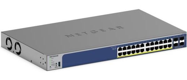 NETGEAR 28-Port PoE Gigabit/10G Stackable Smart Switch (GS728TXP)