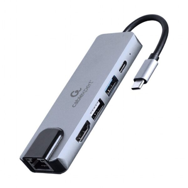 Cablexpert USB-C Docking Station με HDMI 4K PD Ethernet (A-CM-COMBO5-04)