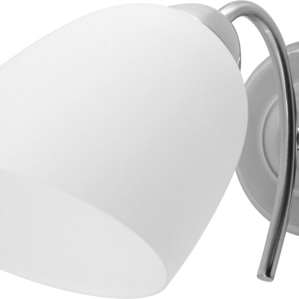 Active Jet Nikita 1P Φωτιστικό Τοίχου Ασημί 30x30x12εκ.