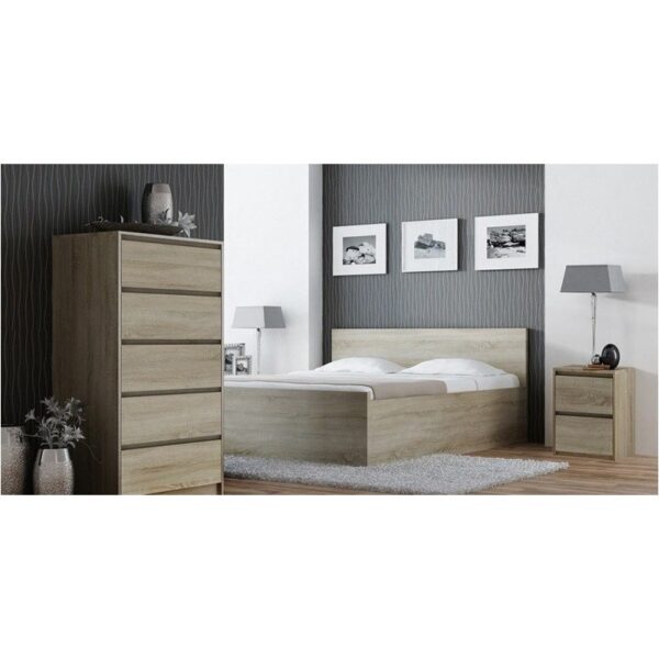 Κομοδίνο Ξύλινο Μπεζ 43x40cm