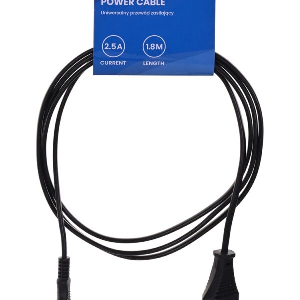 Savio Euro - IEC C7 Cable 1.8m Μαύρο (CL-100)