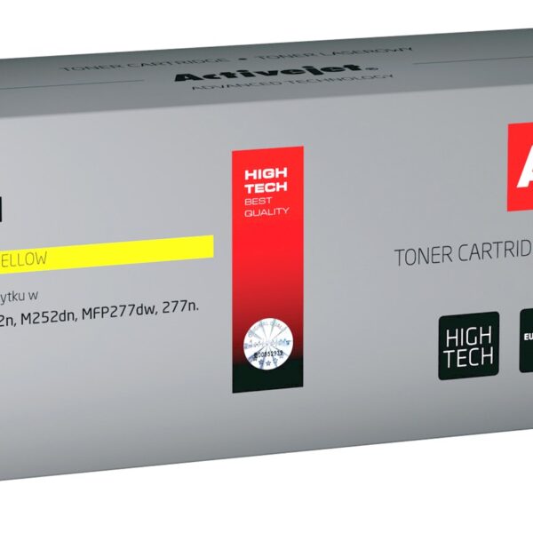 Active Jet Συμβατό Toner για Laser Εκτυπωτή HP 201A CF402A 1400 Σελίδων Κίτρινο