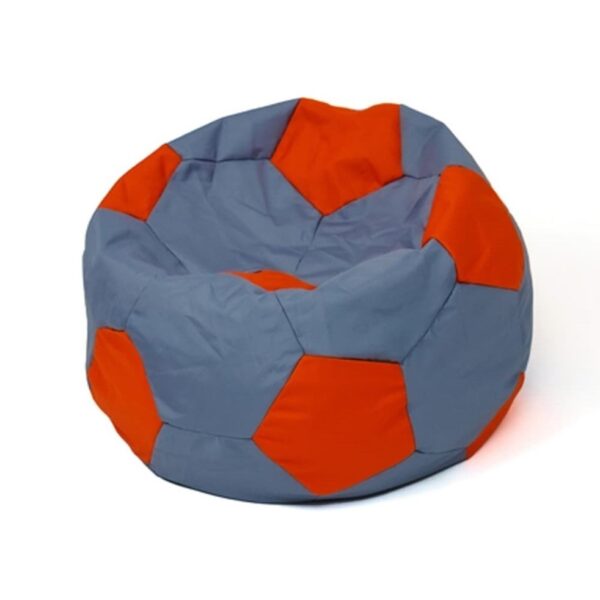 Soccer Sako bag pouffe grey-red XL 120 cm