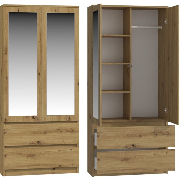 SS-90 Mirror cabinet - Oak Artisan