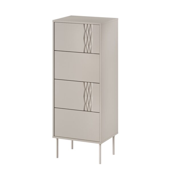 Cama 4S TRESSE chest of drawers 50x40x125 cashmere matt