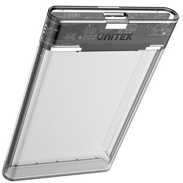 Unitek DiskGuard Limpid R Θήκη για Σκληρό Δίσκο 2.5" SATA III με σύνδεση USB3.1 σε Διάφανο χρώμα