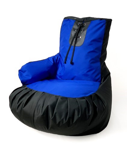 Sako bag pouffe boxing glove black-blue XL 100 x 80 cm