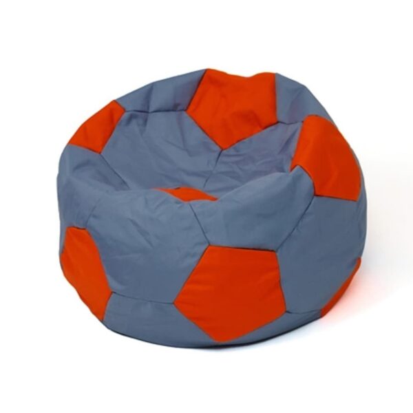 Soccer Sako bag pouffe grey-red L 80 cm