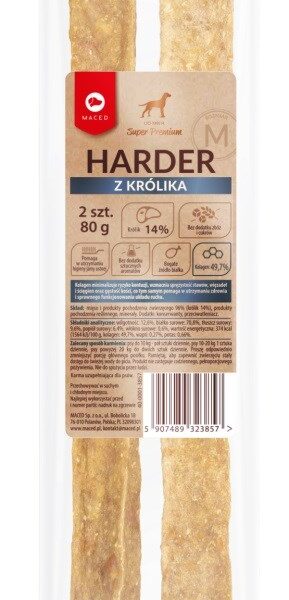 Maced Harder Λιχουδιές σε Stick Σκύλου Μικρόσωμων Φυλών χωρίς Γλουτένη με Κουνέλι 1εκ. 100gr