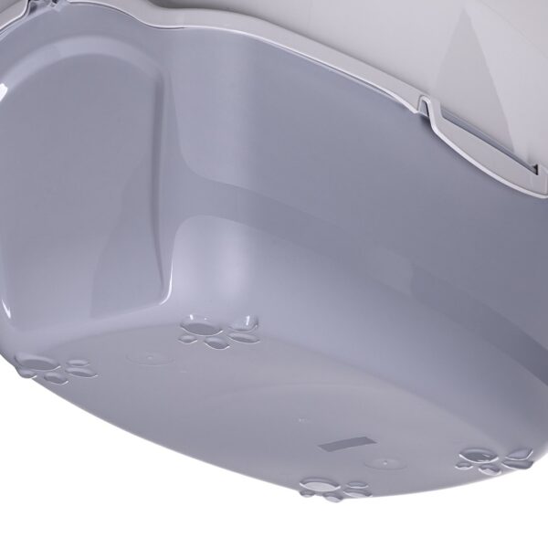 DIAMENTIQ BAYA whie/light grey -  cat litter box - 55,5 x 40 x 38,7 cm