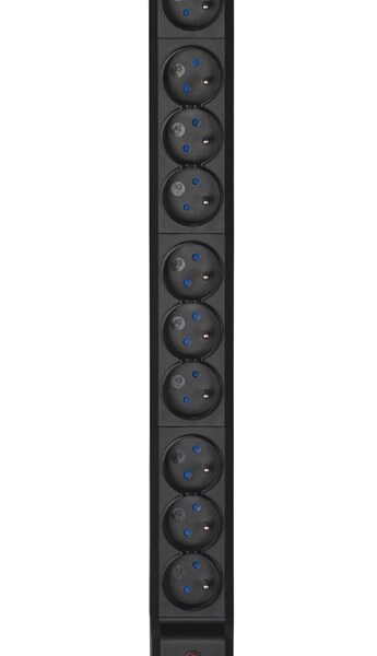 Active Jet Πολύπριζο Rack COMBO/12GN/3M/CZ Μαύρο