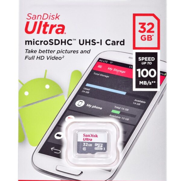 Sandisk Ultra microSDHC 32GB Class 10 UHS-I