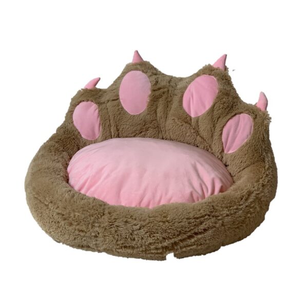 GO GIFT Dog and cat bed - camel - 75x75 cm