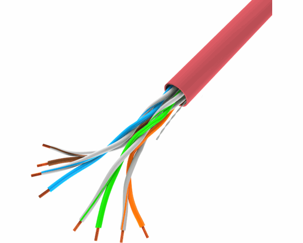 Lanberg U/UTP Cat.5e Καλώδιο Δικτύου Ethernet χωρίς ακροδέκτες 305m Κόκκινο
