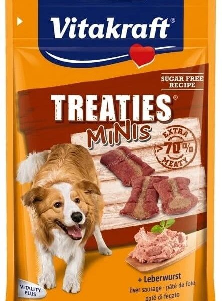 Vitakraft Treaties Minis+ Λιχουδιές Σκύλου με Συκώτι 48gr