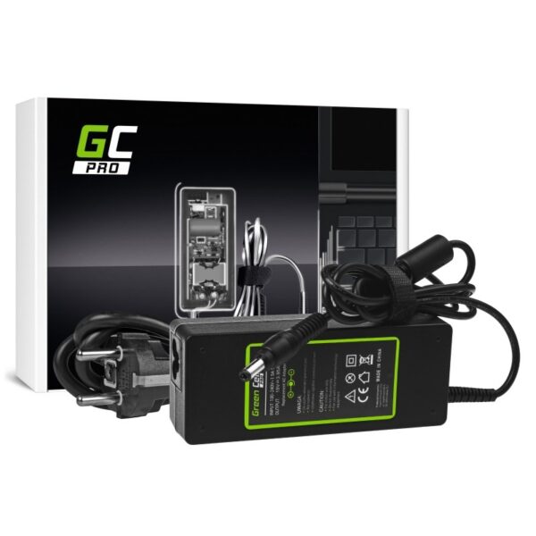 Green Cell Φορτιστής Laptop 75W 19V 3.95A για Toshiba με Αποσπώμενο Καλώδιο Τροφοδοσίας