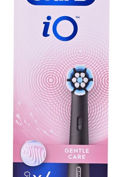 Oral-B iO Gentle Care Ανταλλακτικές Κεφαλές για Ηλεκτρική Οδοντόβουρτσα Μαύρες 4τμχ