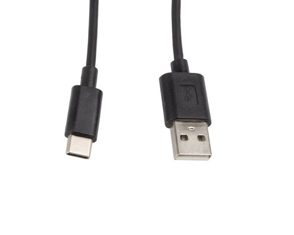 Lanberg USB 2.0 USB-C male - USB-A 1m (CA-USBO-10CC-0010-BK)