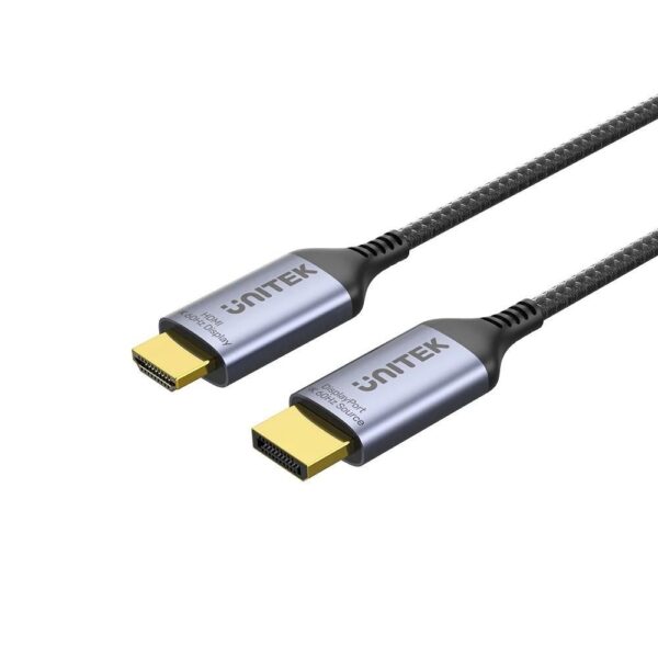 Unitek Cable DisplayPort male - DisplayPort male 1.8m Μαύρο (V1610A01)