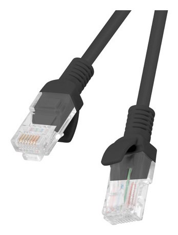 Lanberg U/UTP Cat.5e Καλώδιο Δικτύου Ethernet 2m Μαύρο