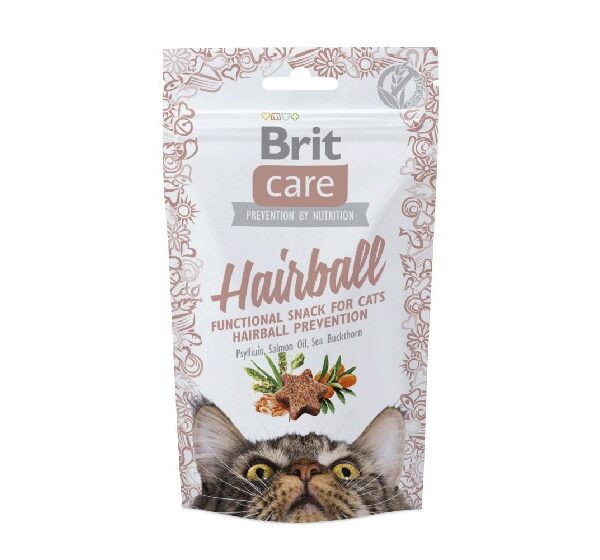 Brit Care Cat Functional Hairball Λιχουδιές Σνακ με Πάπια για Ενήλικες Γάτες 50gr