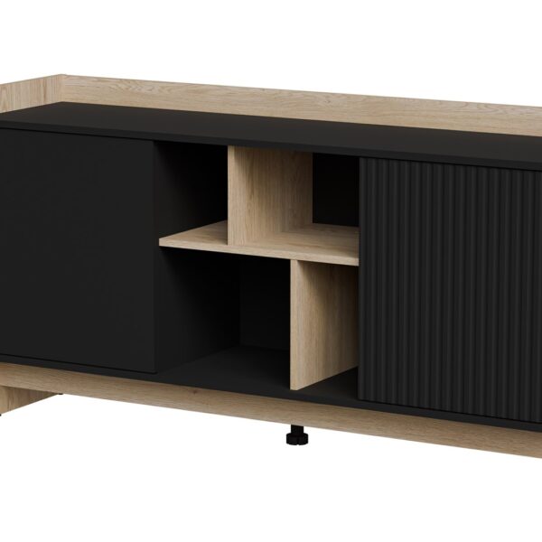 Cama PORTO 2D chest of drawers 150x38x77 oak/black