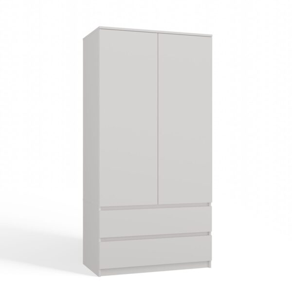 Topeshop SZAFA MALWA B bedroom wardrobe/closet 5 shelves 2 door(s) White
