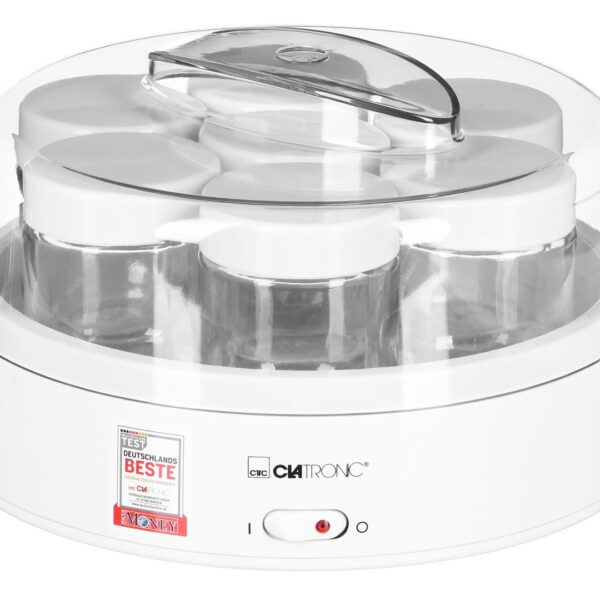 Clatronic JM 3344 Γιαουρτομηχανή με Βαζάκια 1.1lt Λευκή 14W