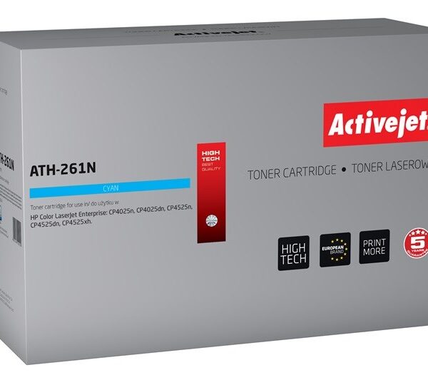 Active Jet Συμβατό Toner για Laser Εκτυπωτή HP 648A CE261A 11000 Σελίδων Κυανό