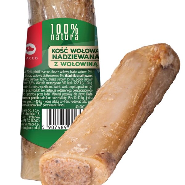 Maced Bone Stuffed Beef Chew Dog 150g