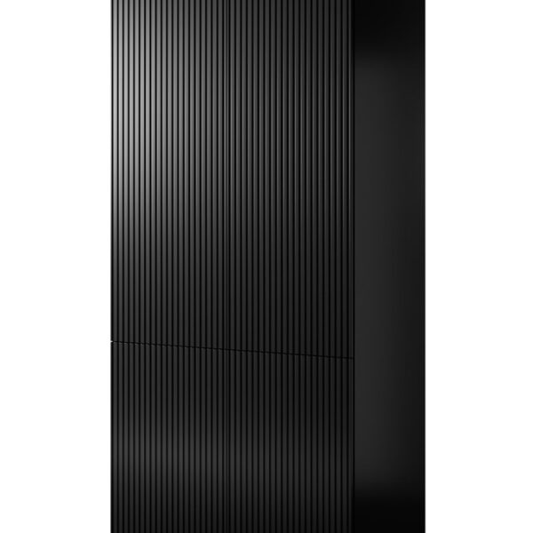 Δίφυλλη 90x55.5x198.5cm Black Matt