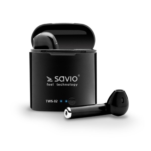 Savio TWS-02 Earbud Μαύρα