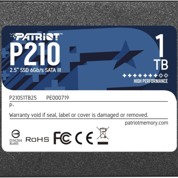 Patriot Memory P210 2.5" 1000 GB Serial ATA  III