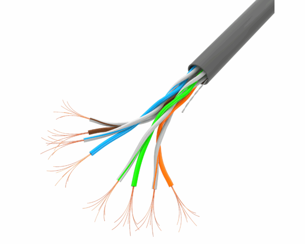 Lanberg U/UTP Cat.5e Καλώδιο Δικτύου Ethernet 305m Γκρι