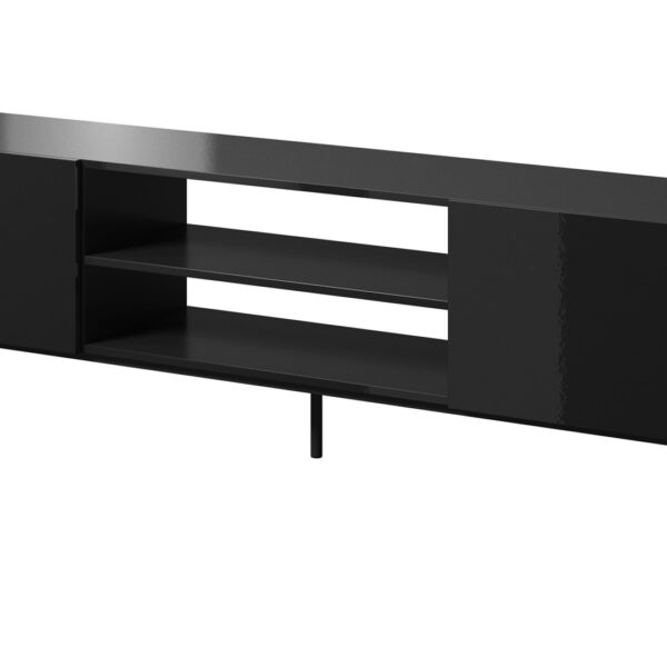 Έπιπλο Τηλεόρασης Ξύλινο Black Μ200xΠ40xΥ57cm