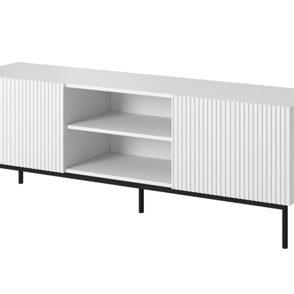 Έπιπλο Τηλεόρασης Μεταλλικό Pafos White Matt Μ150xΠ40xΥ60cm