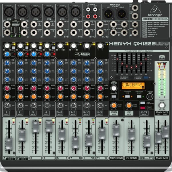 Behringer Xenyx Αναλογική Κονσόλα 12 Καναλιών με Phantom Power & 6 Εισόδους XLR