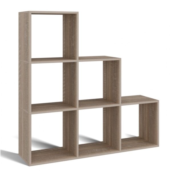 Βιβλιοθήκη Step Sonoma 115x38x115εκ. Μπεζ