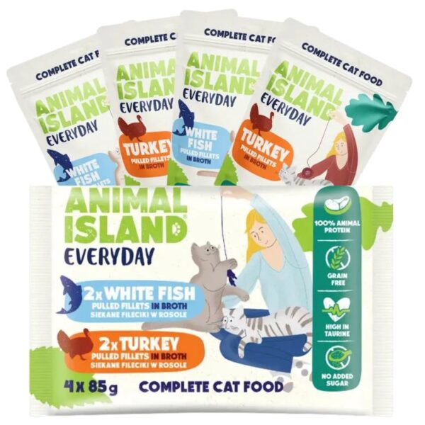Animal Island Υγρή Τροφή 4x85gr