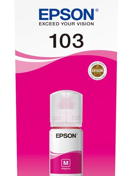 Epson 103 Γνήσιο Μελάνι Εκτυπωτή InkJet Ματζέντα (C13T00S34A)