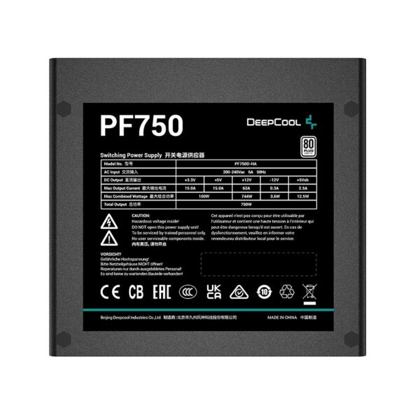 Deepcool PF750 750W Full Wired 80 Plus Standard