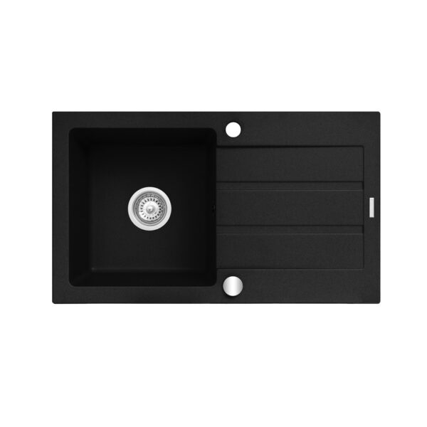 Maidsinks Ένθετος Νεροχύτης από Συνθετικό Γρανίτη Μ76xΠ44cm Karbon