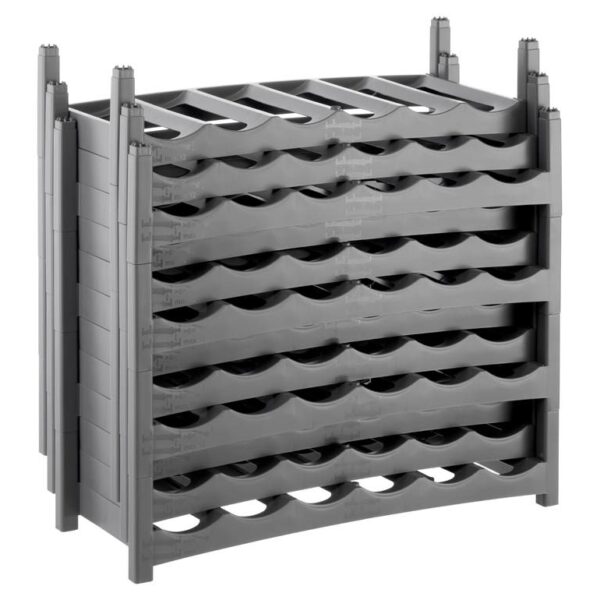 Rotho Vario Tabletop Wine Rack 6 Bottle S Grey