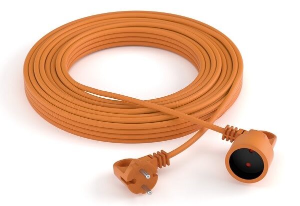 Acar Μπαλαντέζα Προέκταση Καλωδίου με Μήκος 20m Διατομής 2 x 1.5mm² Πορτοκαλί