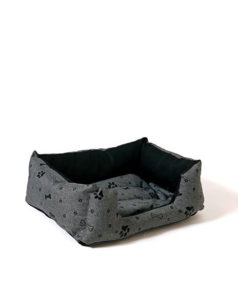 GO GIFT Dog bed XL - graphite - 75x55x15 cm